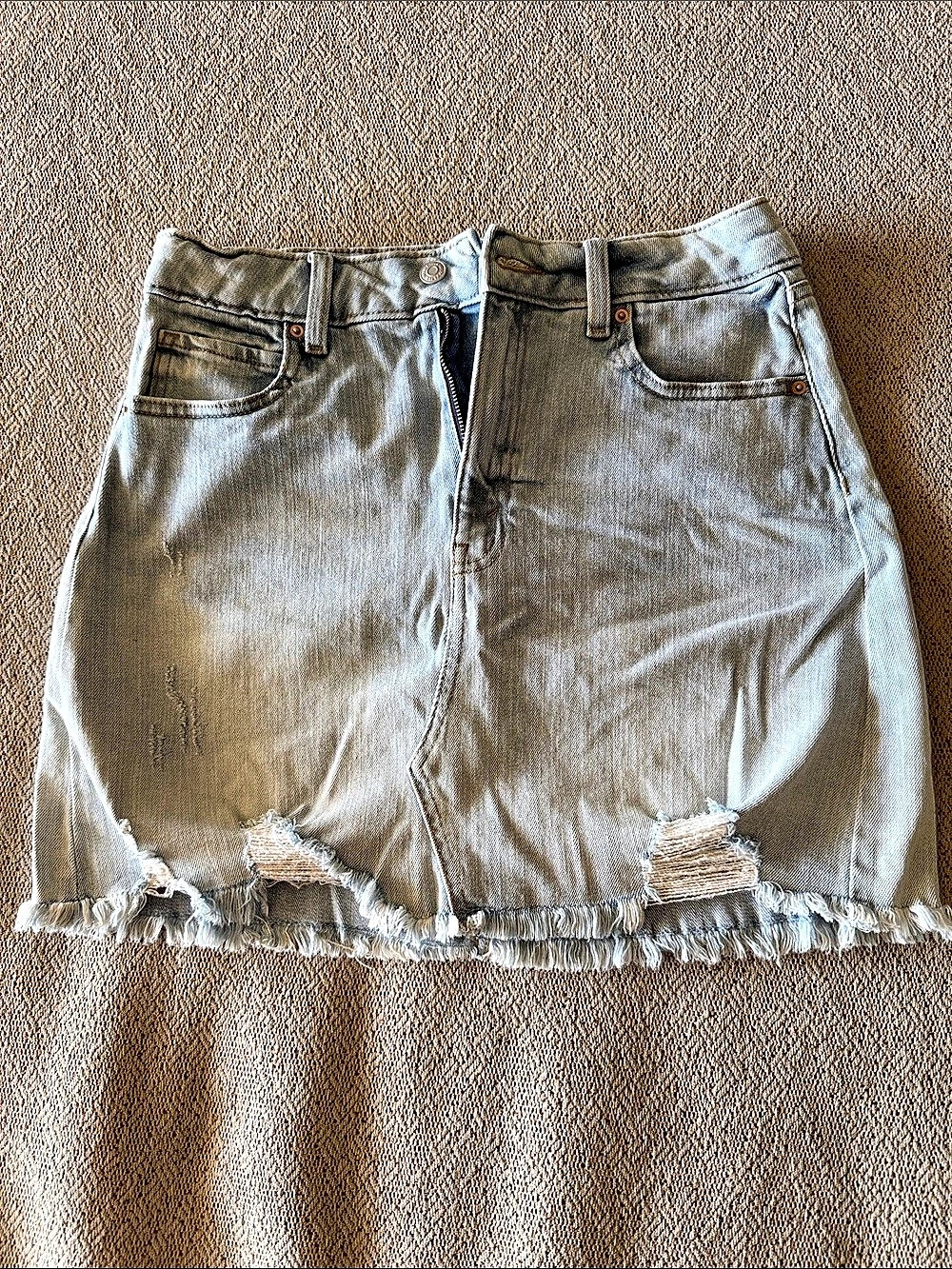Wild Fable Distressed Denim Jean Skirt